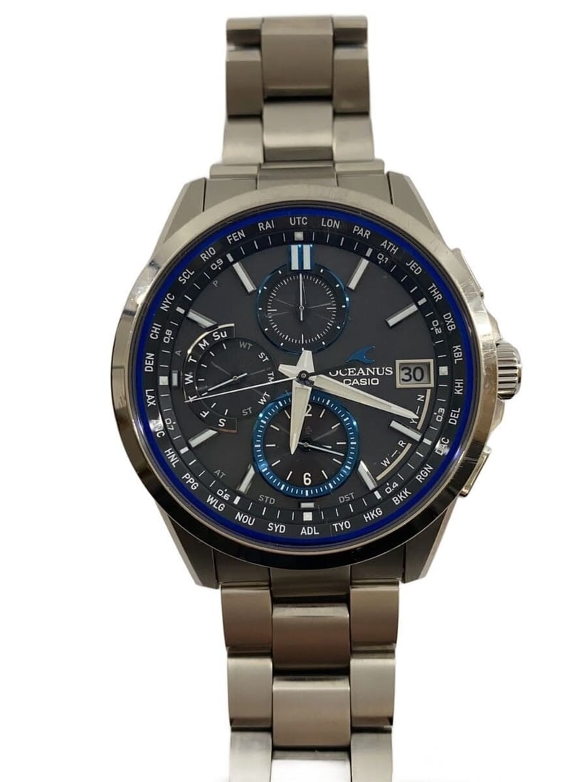 Casio Oceanus OCW-T2600-1AJF Solar Men's Wristwatch: Casio Oceanus OCW-T2600-1AJF Solar Men's Wristwatch This is a Casio Oceanus Classic Line Solar OCW-T2600-1AJF men's wristwatch. Made in Japan, this pre-owned watch features a solar-powered movement an