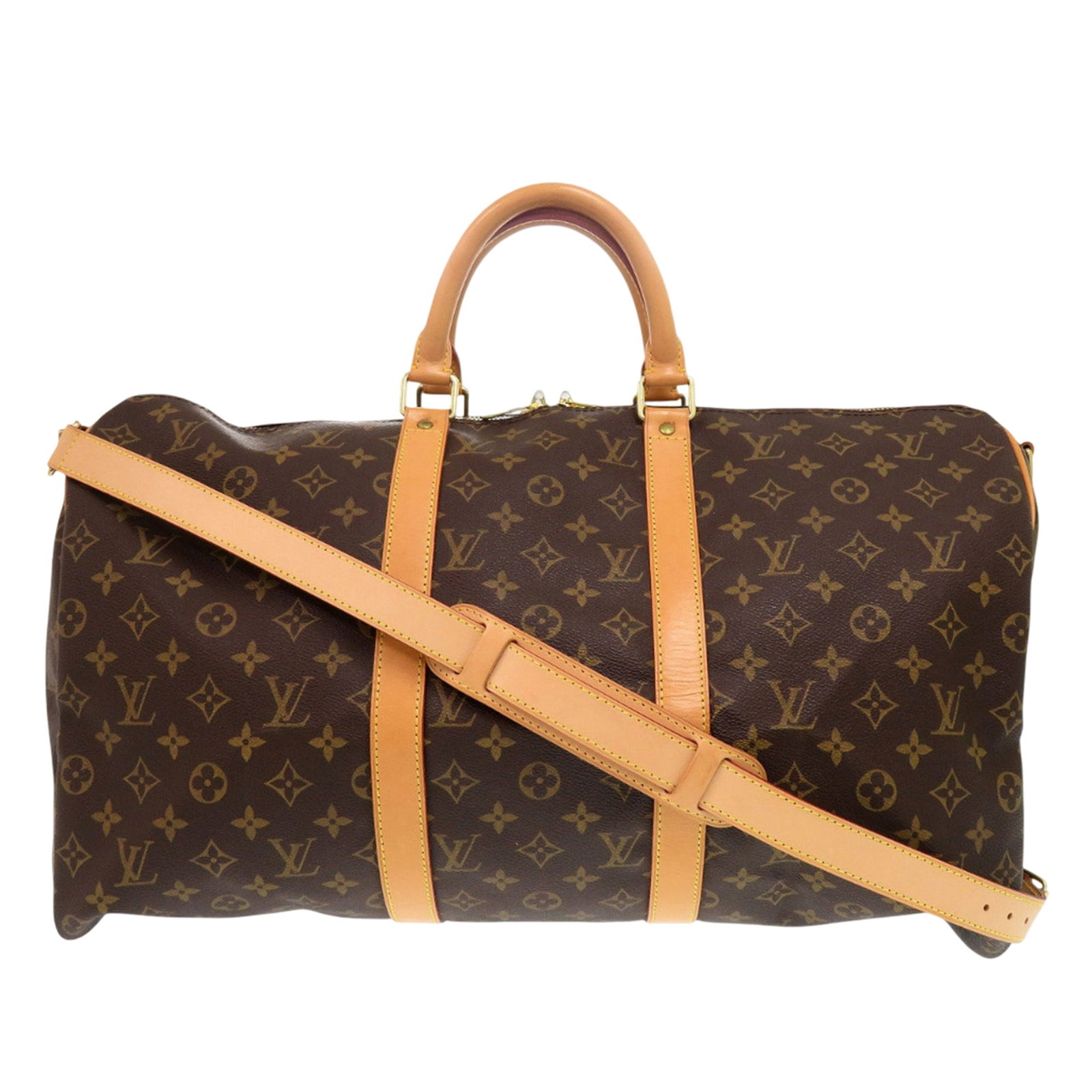 Louis Vuitton Keepall Bandouliere 50 Monogram Canvas Travel Bag with Strap (1 of 18)