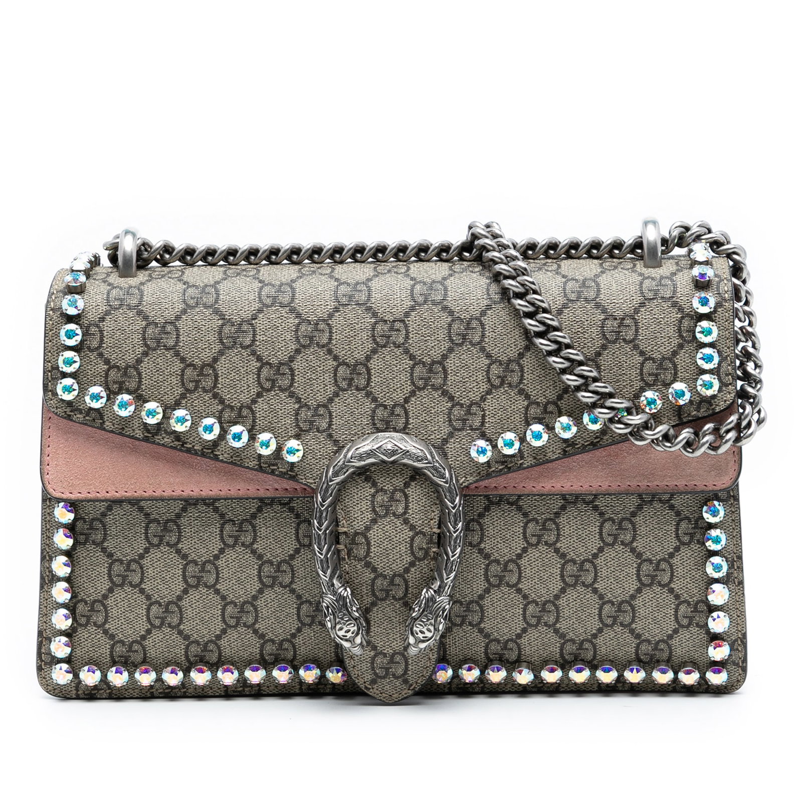 Gucci Dionysus Medium GG Supreme Crystal Canvas Shoulder Bag with Rhinestone Trim (1 of 8)