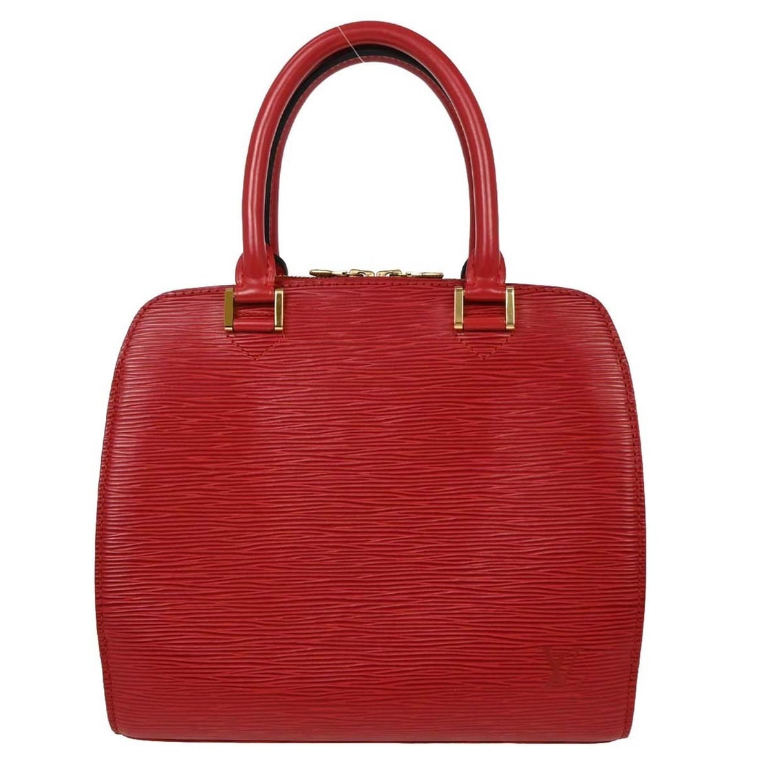 Louis Vuitton Pont Neuf Red Leather Handbag 25cm (1 of 10)