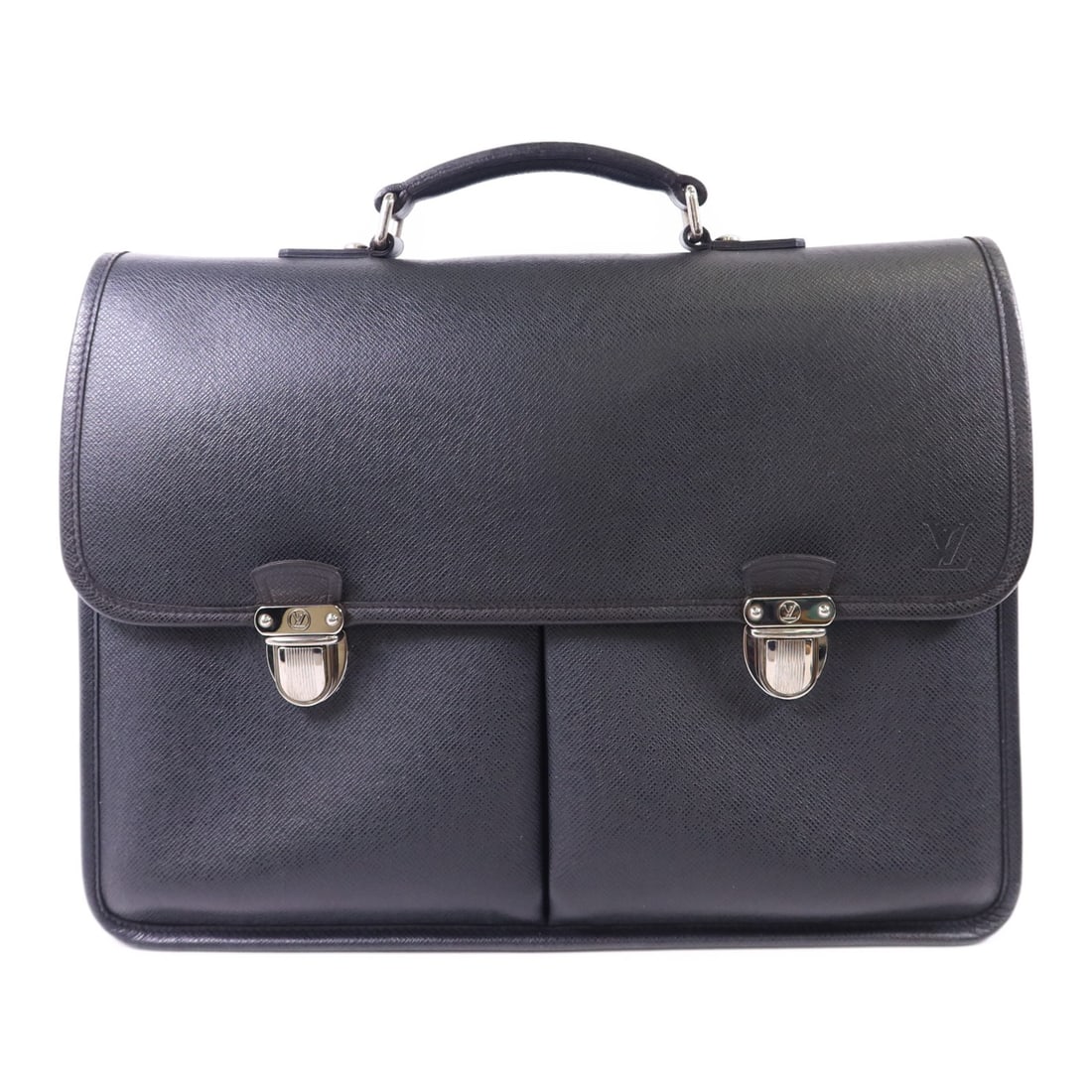 LOUIS VUITTON Anton Messenger Bag M32622 Black Calfskin SHW (1 of 18)