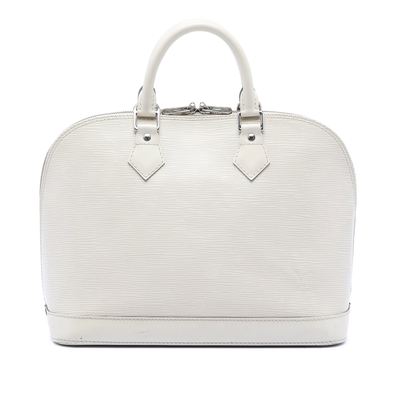 Louis Vuitton Epi Leather Alma PM White Handbag France (1 of 6)