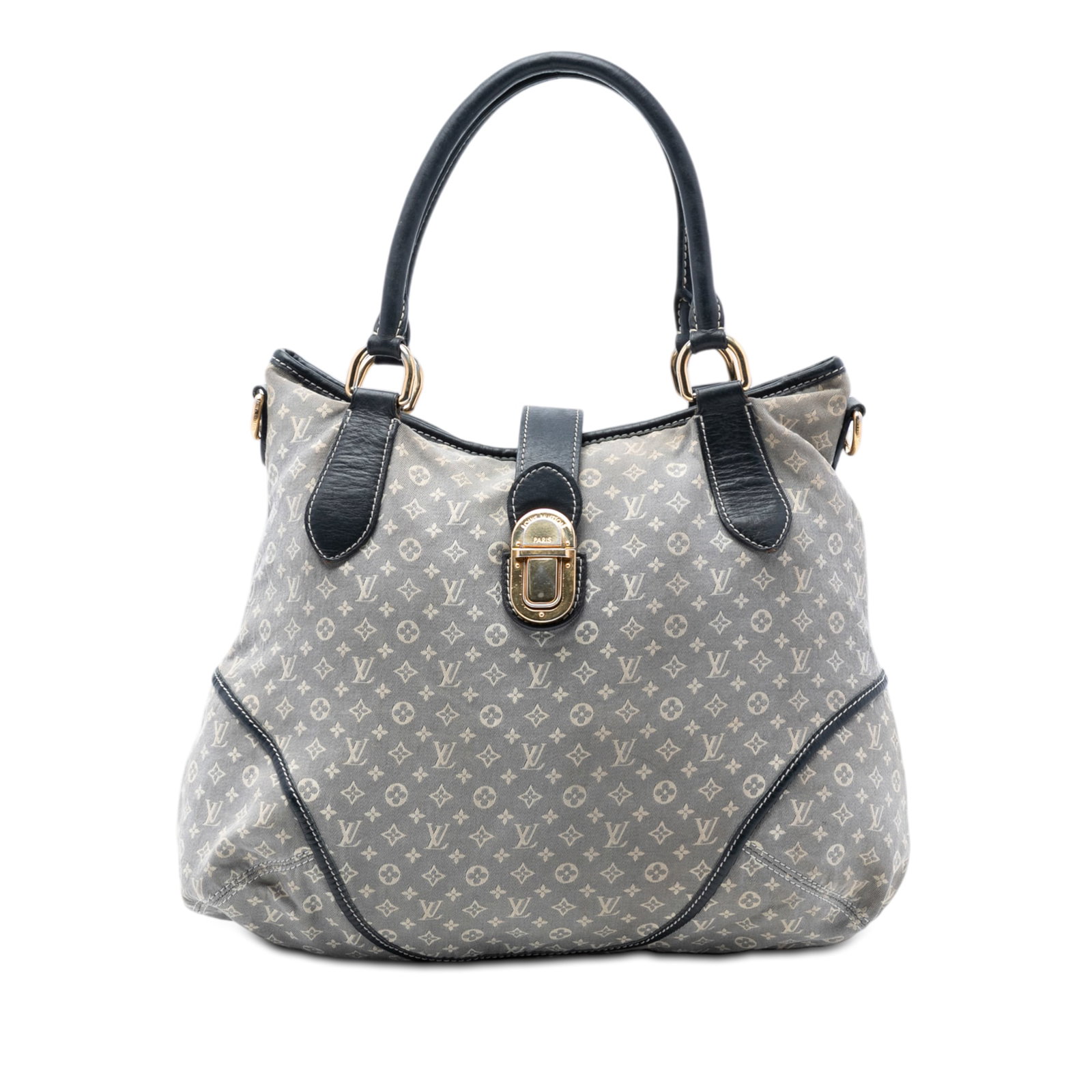 Louis Vuitton Elegie Gray Monogram Idylle Canvas Shoulder Bag: Louis Vuitton Elegie Gray Monogram Idylle Canvas Shoulder Bag The Louis Vuitton Monogram Idylle Elegie bag features a monogram idylle canvas body with leather trim, rolled leather handles, a top strap