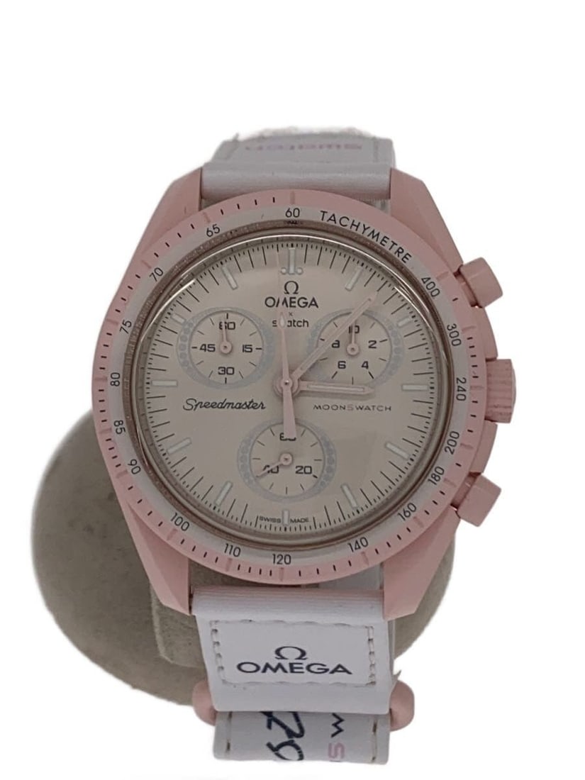 OMEGAxSWATCH Venus Quartz White Women's Wristwatch (1 of 6)