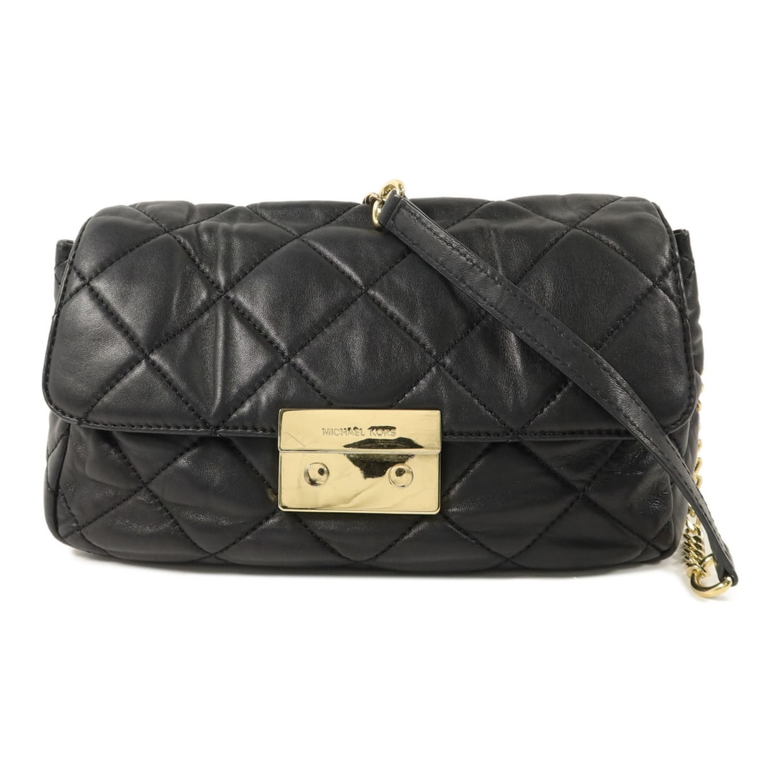 Michael Kors Black Calfskin Shoulder Bag GHW (1 of 14)