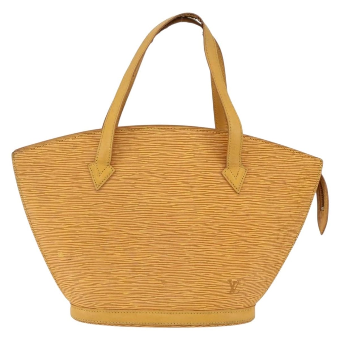Louis Vuitton Saint Jacques Yellow Leather Handbag 38cm: Louis Vuitton Saint Jacques Yellow Leather Handbag 38cm This Louis Vuitton Saint Jacques handbag is crafted from yellow Epi leather. Designed for women, it features a spacious interior with pockets. T