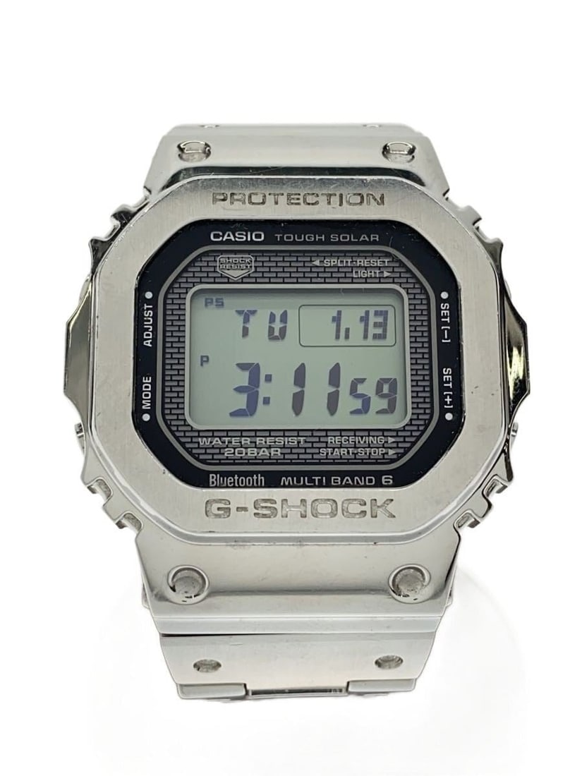 Casio G Shock GMW B5000D 1JF Silver Men's Wristwatch: Casio G Shock GMW B5000D 1JF Silver Men's Wristwatch This CASIO G-SHOCK GMW-B5000D-1JF men's wristwatch features a silver-tone case and band. Made in Japan, it is designed for durability and style, of