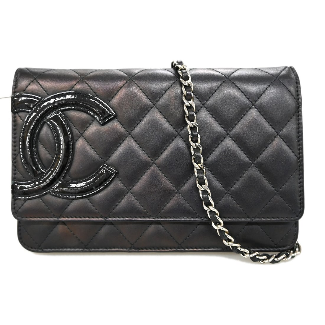 Chanel Cambon Ligne Black Calfskin Leather Wallet on Chain Bag (1 of 13)