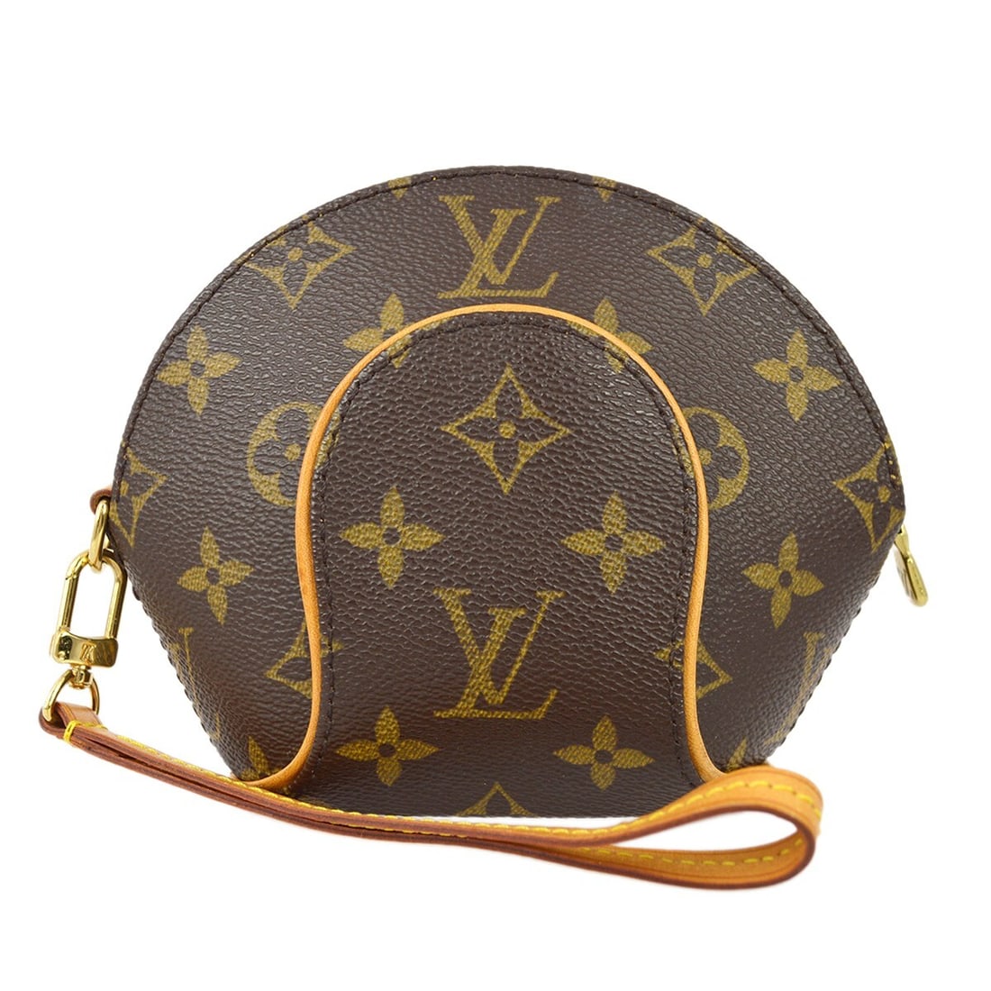 Louis Vuitton Mini Ellipse Pouch Bag M51129 Monogram Canvas: Louis Vuitton Mini Ellipse Pouch Bag M51129 Monogram Canvas Discover the Louis Vuitton Monogram Mini Ellipse Pouch Bag, a stylish accessory crafted from luxurious Monogram Canvas Leather. This mini po
