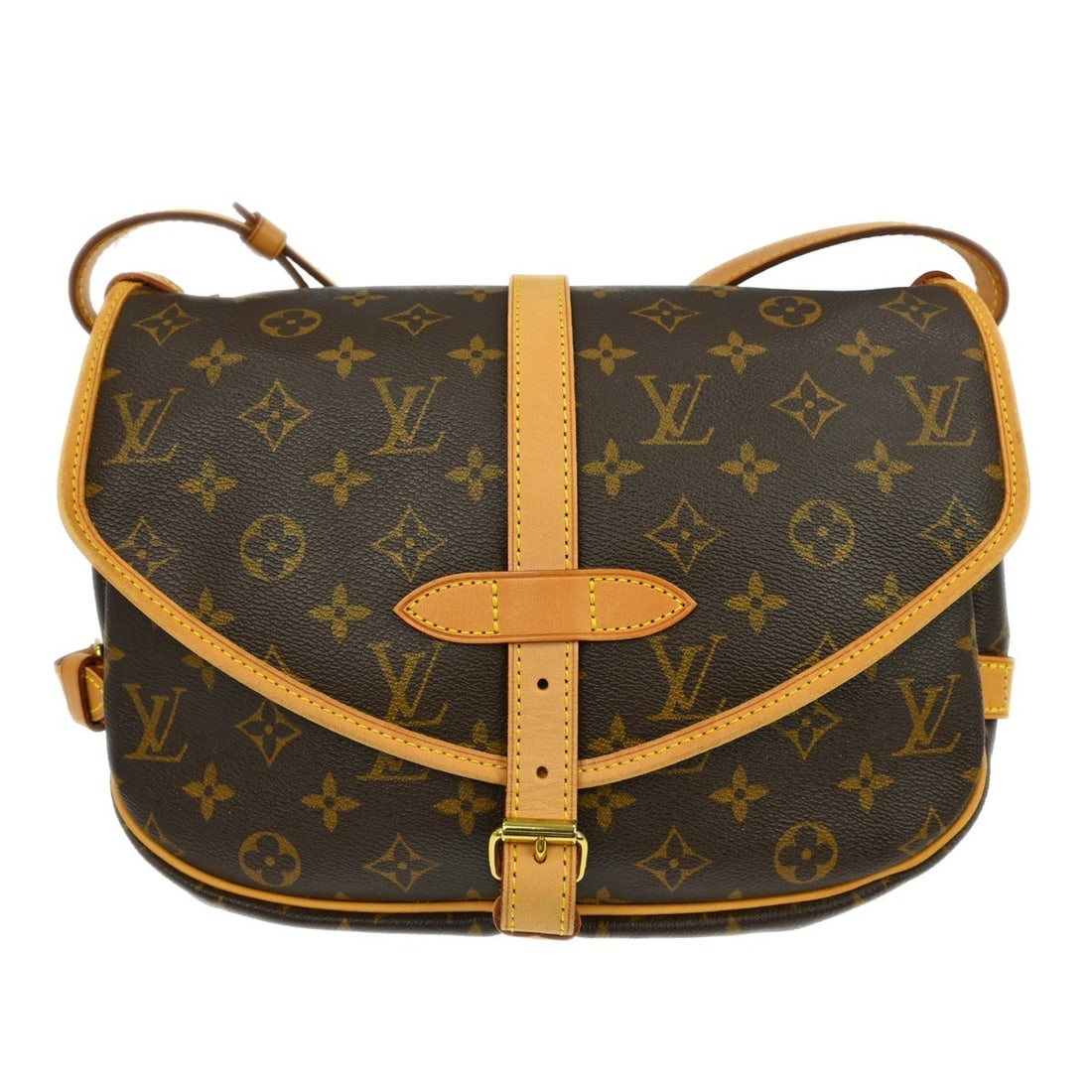 Louis Vuitton Saumur 30 Monogram Canvas Shoulder Messenger Bag Brown: Louis Vuitton Saumur 30 Monogram Canvas Shoulder Messenger Bag Brown This Louis Vuitton Saumur 30 Messenger Bag features the iconic monogram canvas leather exterior with brown leather trim. Designed i
