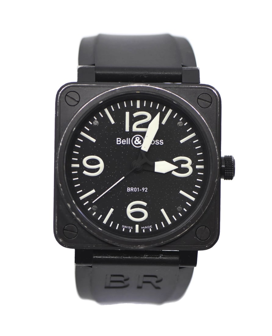 Bell & Ross BR0192S Aviation 46mm Stainless Steel Automatic Watch with Box and Papers: Bell & Ross BR0192S Aviation 46mm Stainless Steel Automatic Watch with Box and Papers This Bell & Ross Aviation Stainless Steel Watch BR0192S is a stunning timepiece designed for aviation enthusiasts.