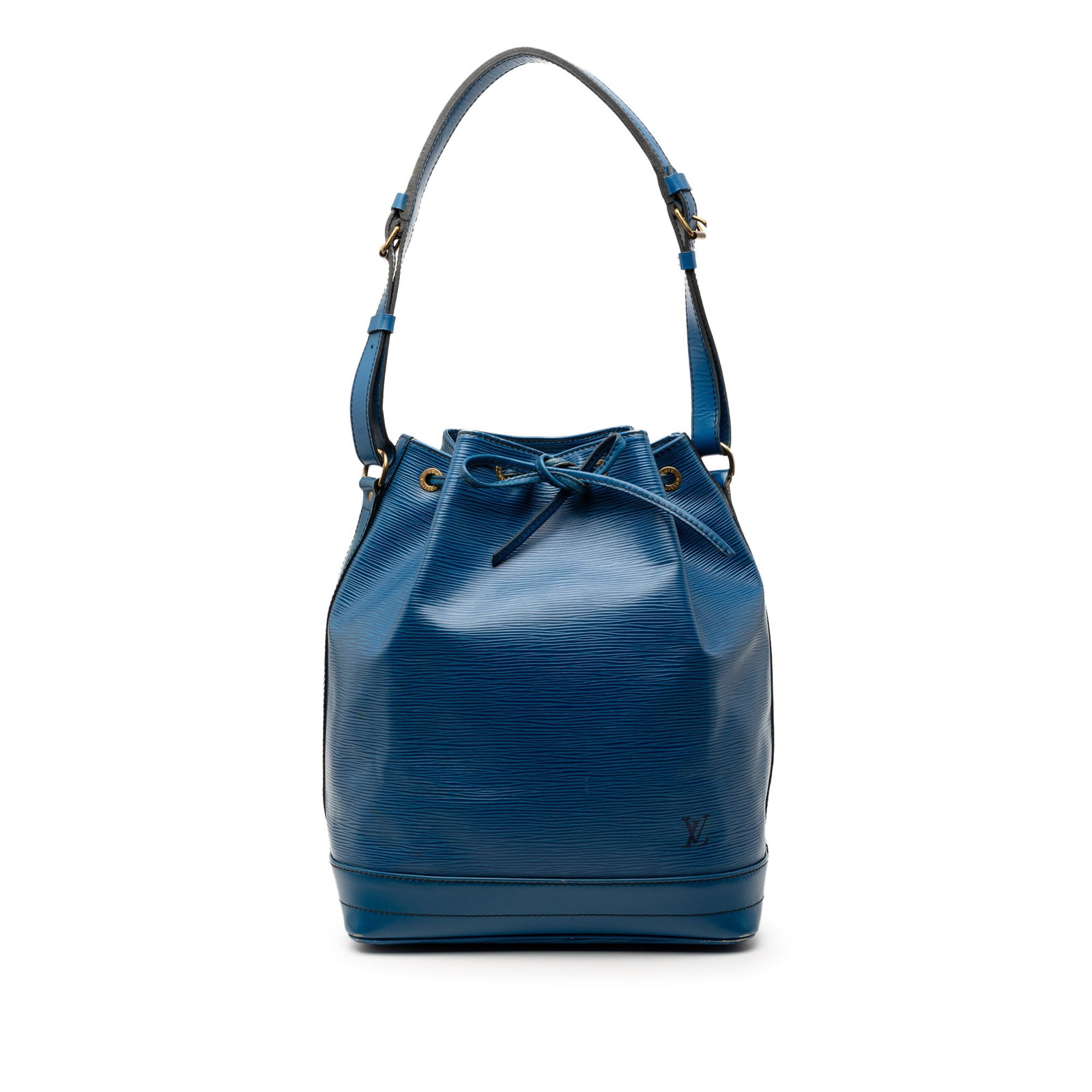 Louis Vuitton Epi Noe GM Blue Leather Shoulder Bag with Drawstring (1 of 10)