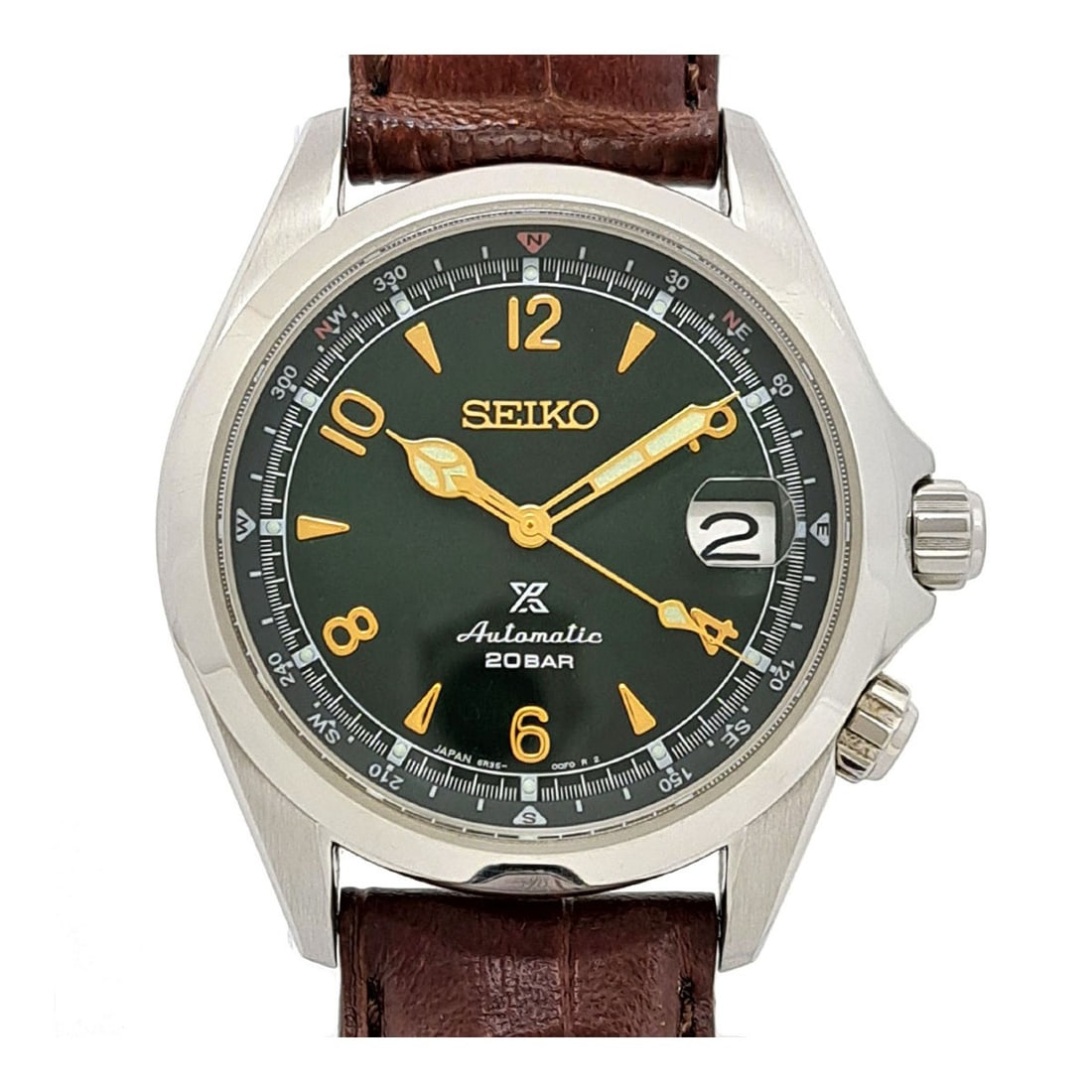 Seiko Prospex Alpinist Automatic Green Dial Men's Watch SBDC091: Seiko Prospex Alpinist Automatic Green Dial Men's Watch SBDC091 This Seiko Prospex Alpinist SBDC091 is a men's wristwatch featuring a stainless steel case paired with a green dial. The watch is powere