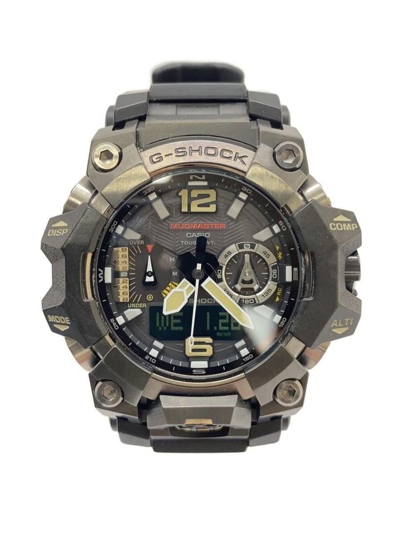 Casio G Shock GWG B1000 1AJF Black Rubber Wristwatch: Casio G Shock GWG B1000 1AJF Black Rubber Wristwatch This CASIO G-SHOCK GWG-B1000-1AJF men's wristwatch features a durable black rubber construction and is designed for everyday wear. Made in Japan, i