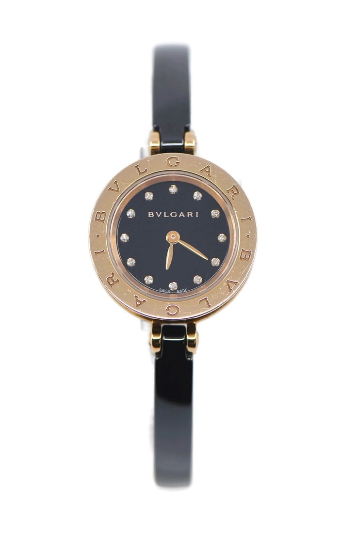 Bvlgari B.Zero1 Diamond 18K Ceramic Quartz Watch BZP23SG: Bvlgari B.Zero1 Diamond 18K Ceramic Quartz Watch BZP23SG Experience luxury with the Bulgari B.Zero1 Diamond Watch, a stunning blend of elegance and modern design. This exquisite wristwatch features a 