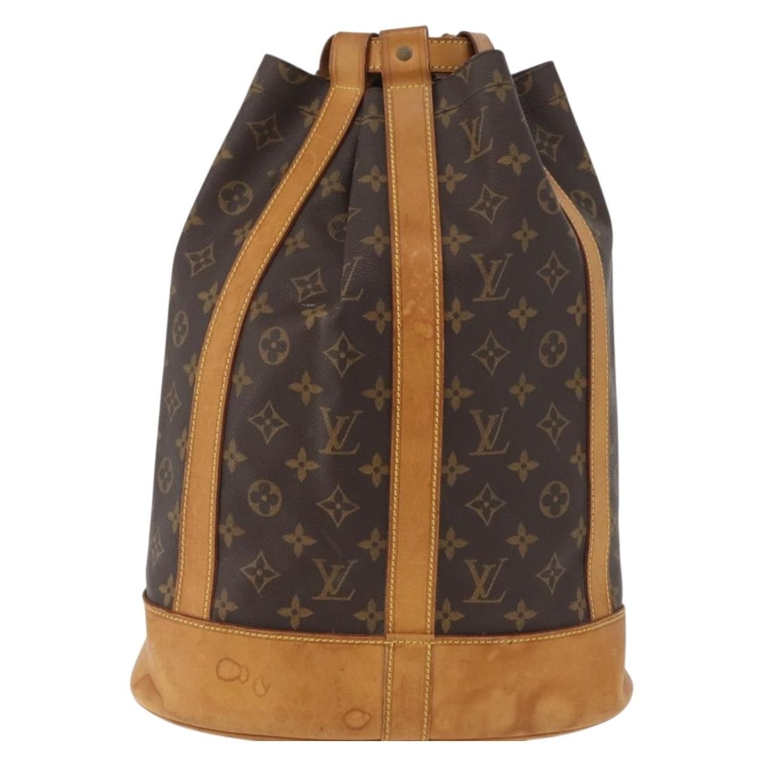 Randonnee Monogram Canvas Backpack by Louis Vuitton Unisex Brown: Randonnee Monogram Canvas Backpack by Louis Vuitton Unisex Brown The Louis Vuitton Randonnee Backpack features the brand's iconic monogram canvas design in brown. This unisex backpack is crafted with 