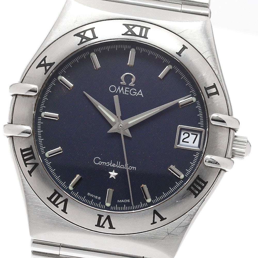 OMEGA Constellation 1512.40 Quartz Date Stainless Steel Watch: OMEGA Constellation 1512.40 Quartz Date Stainless Steel Watch This OMEGA Constellation Date Quartz men's wristwatch features a stainless steel case and band with a gray dial. The watch is powered by a