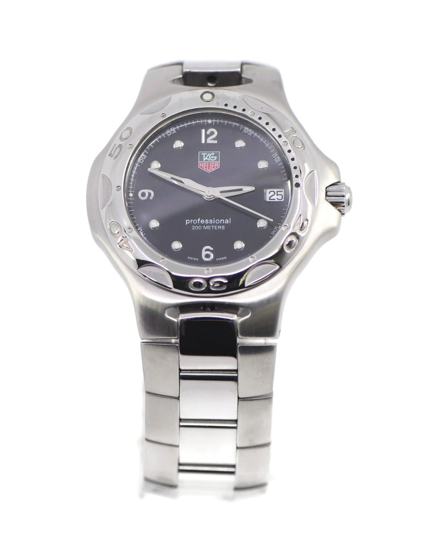 TAG Heuer Kirium Stainless Steel Watch WL1112 Black Dial Authentic: TAG Heuer Kirium Stainless Steel Watch WL1112 Black Dial Authentic Presenting the TAG Heuer Kirium Stainless Steel Watch, a sophisticated wristwatch that combines elegance with functionality. This tim