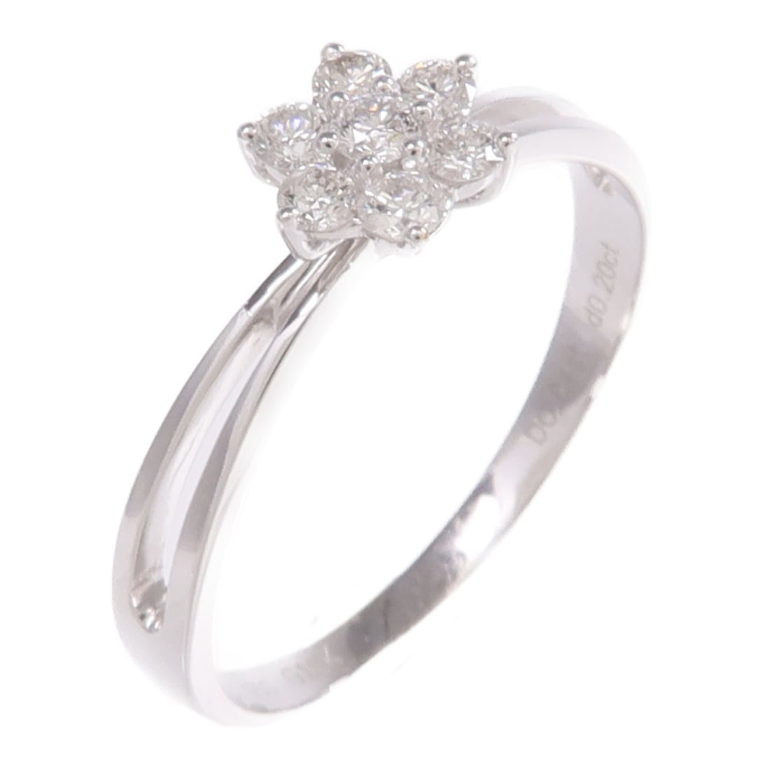 JEWELRY Diamond 18K White Gold Ring Size 6.75: JEWELRY Diamond 18K White Gold Ring Size 6.75 This elegant women's ring features a sparkling diamond set in 18K white gold. Designed in a classic style, it offers a sophisticated look suitable for var