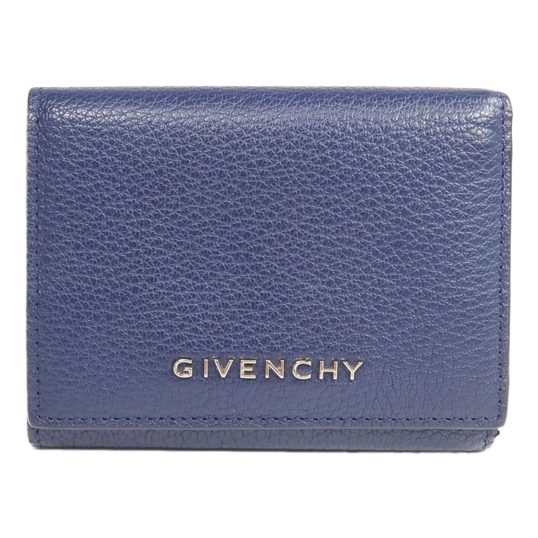 Navy Calfskin Pandora Trifold Wallet by Givenchy SHW: Navy Calfskin Pandora Trifold Wallet by Givenchy SHW This Givenchy Pandora trifold wallet is crafted from navy calfskin leather, offering both style and durability. Designed for women, it features a c
