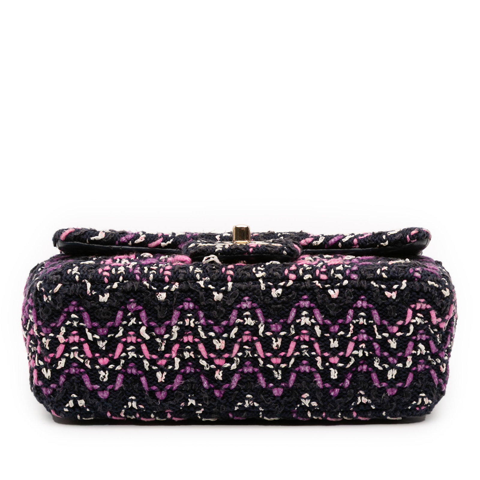 Chanel Multicolor Stitched Cotton Mini Rectangular Single Flap Shoulder Bag - 3