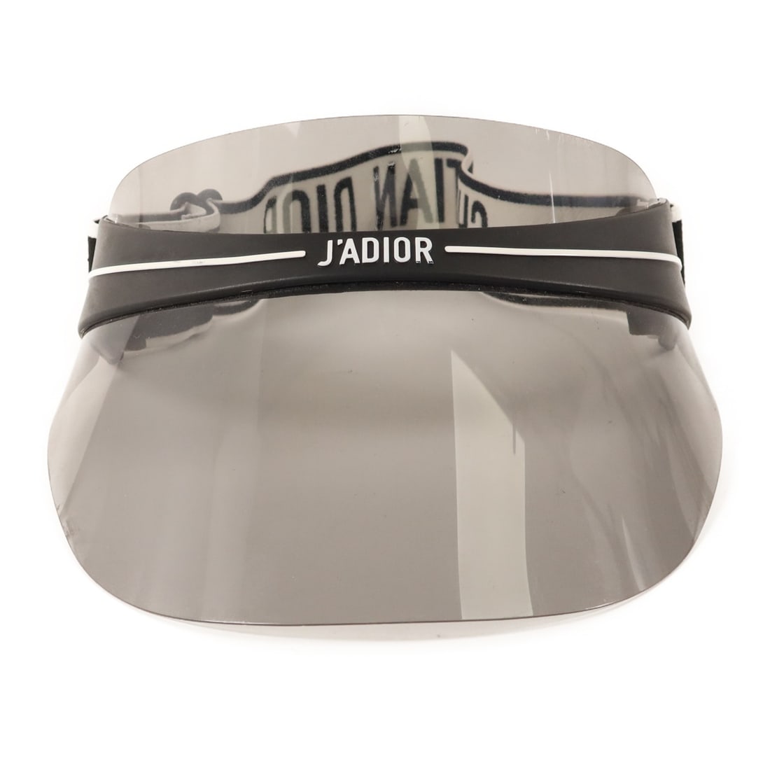Dior Club 1 Black and White Women's PVC Sun Visor: Dior Club 1 Black and White Women's PVC Sun Visor This is a Christian Dior CD Club 1 visor designed for women. The visor features black and white PVC material and showcases a stylish and modern look. 