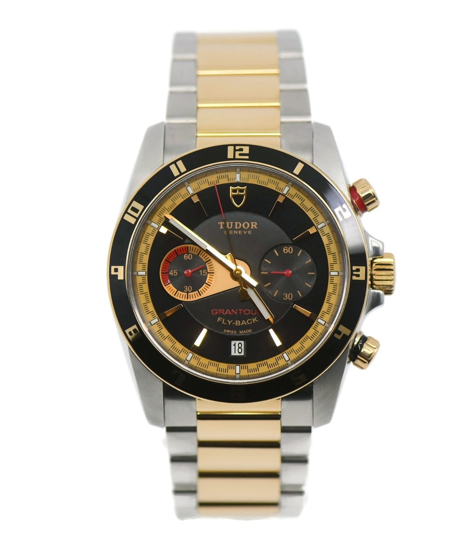 Tudor Grantour Flyback 18K Steel Chronograph Watch 20551N (1 of 5)