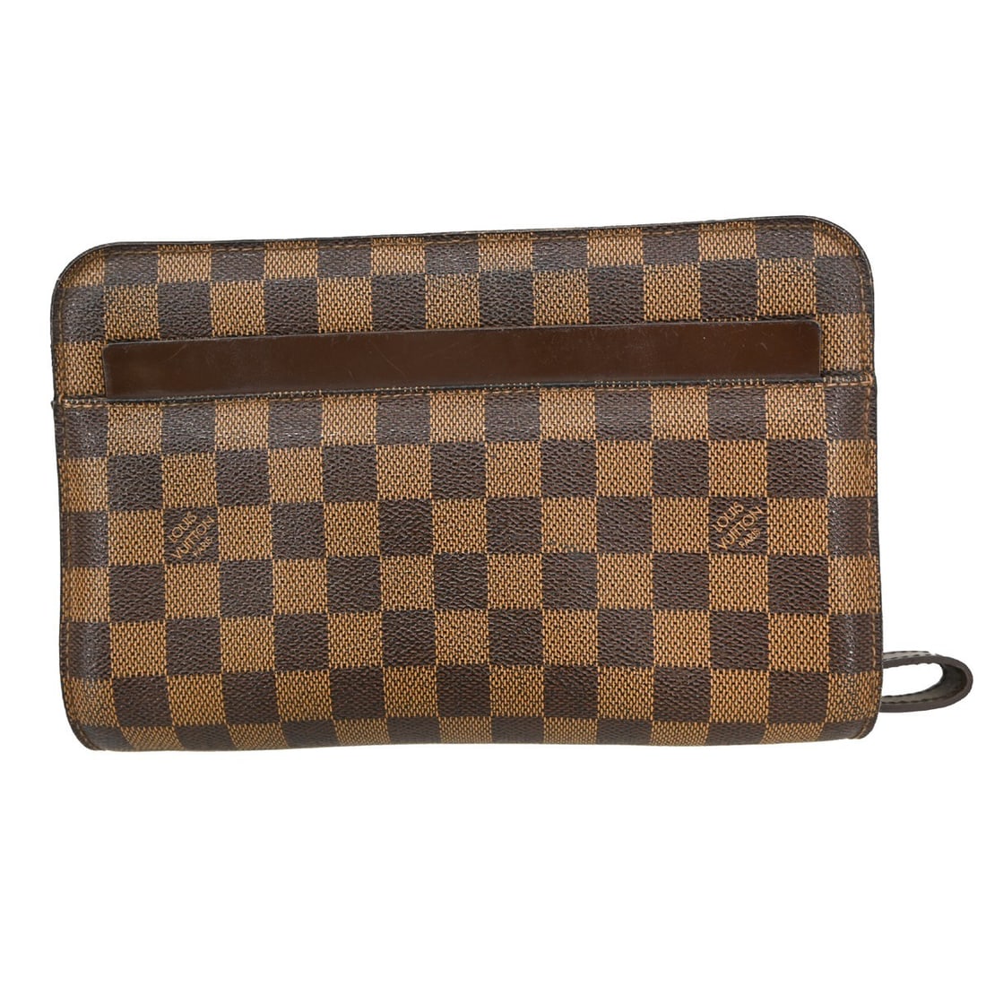 Louis Vuitton Damier Ebene Orsay Small Brown Canvas Leather Clutch Bag (1 of 14)