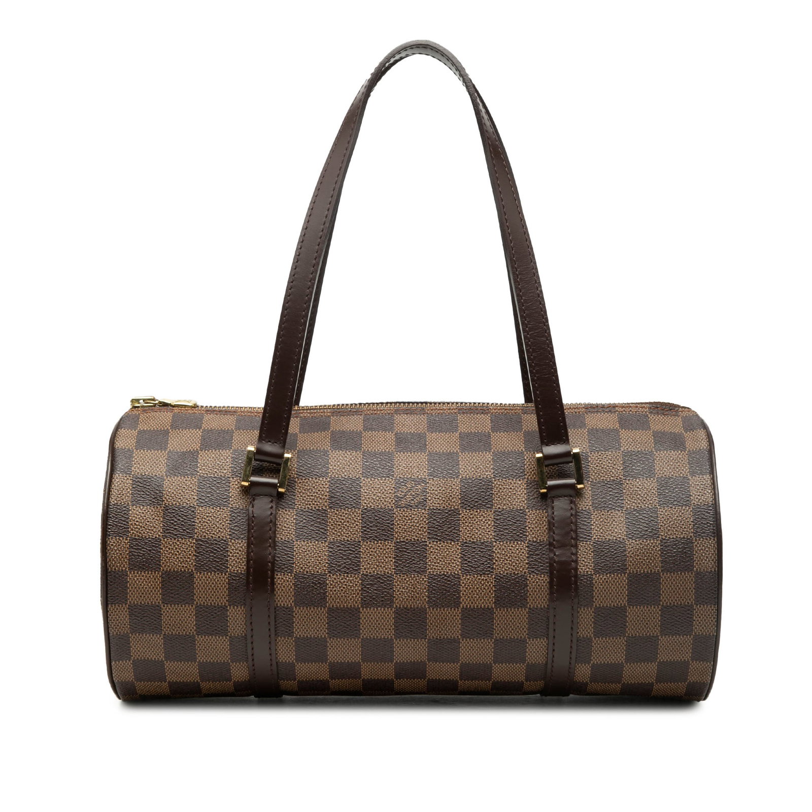 Louis Vuitton Papillon 30 Damier Ebene Canvas Shoulder Bag: Louis Vuitton Papillon 30 Damier Ebene Canvas Shoulder Bag The Louis Vuitton Damier Ebene Papillon 30 features a signature Damier Ebene canvas body with leather trim and flat leather shoulder straps. 