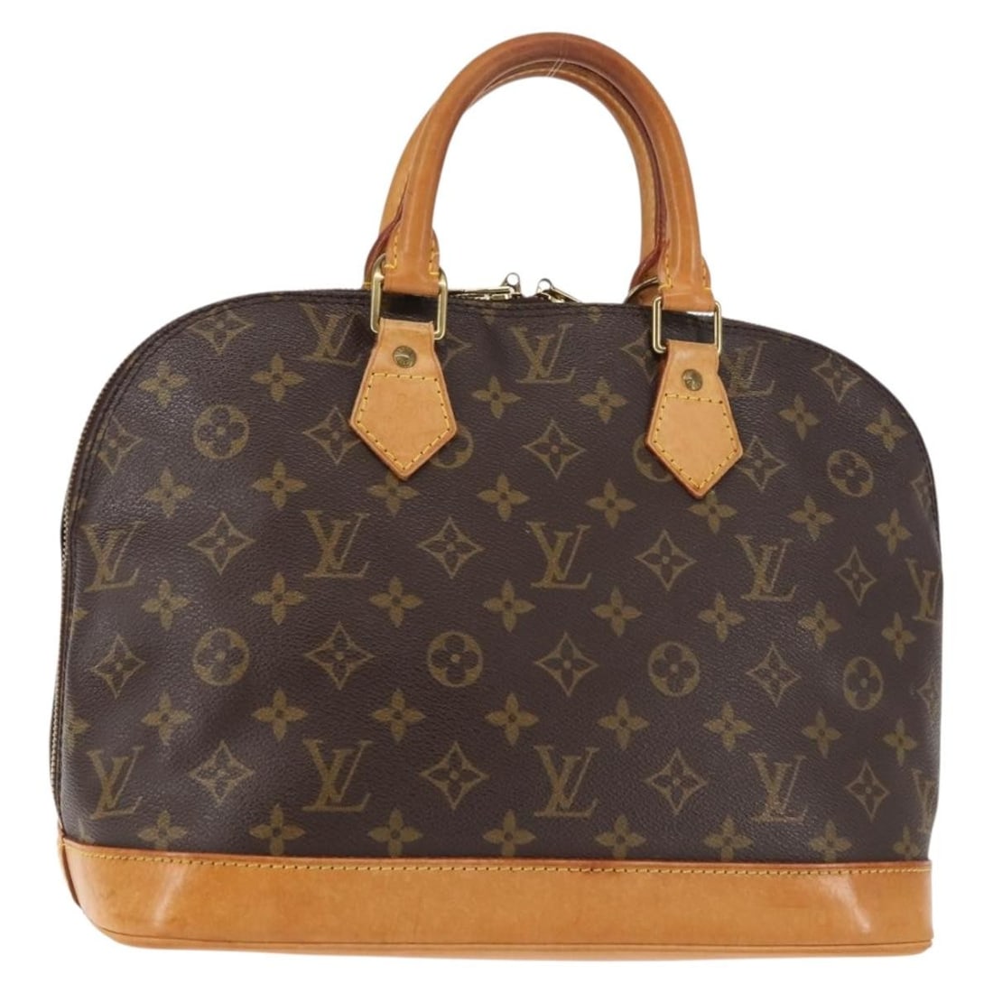 Louis Vuitton Monogram Canvas Alma Women's Handbag 31cm: Louis Vuitton Monogram Canvas Alma Women's Handbag 31cm This pre-owned Louis Vuitton Alma handbag features the classic monogram canvas in brown, designed for women. The handbag measures 31cm x 24cm x 