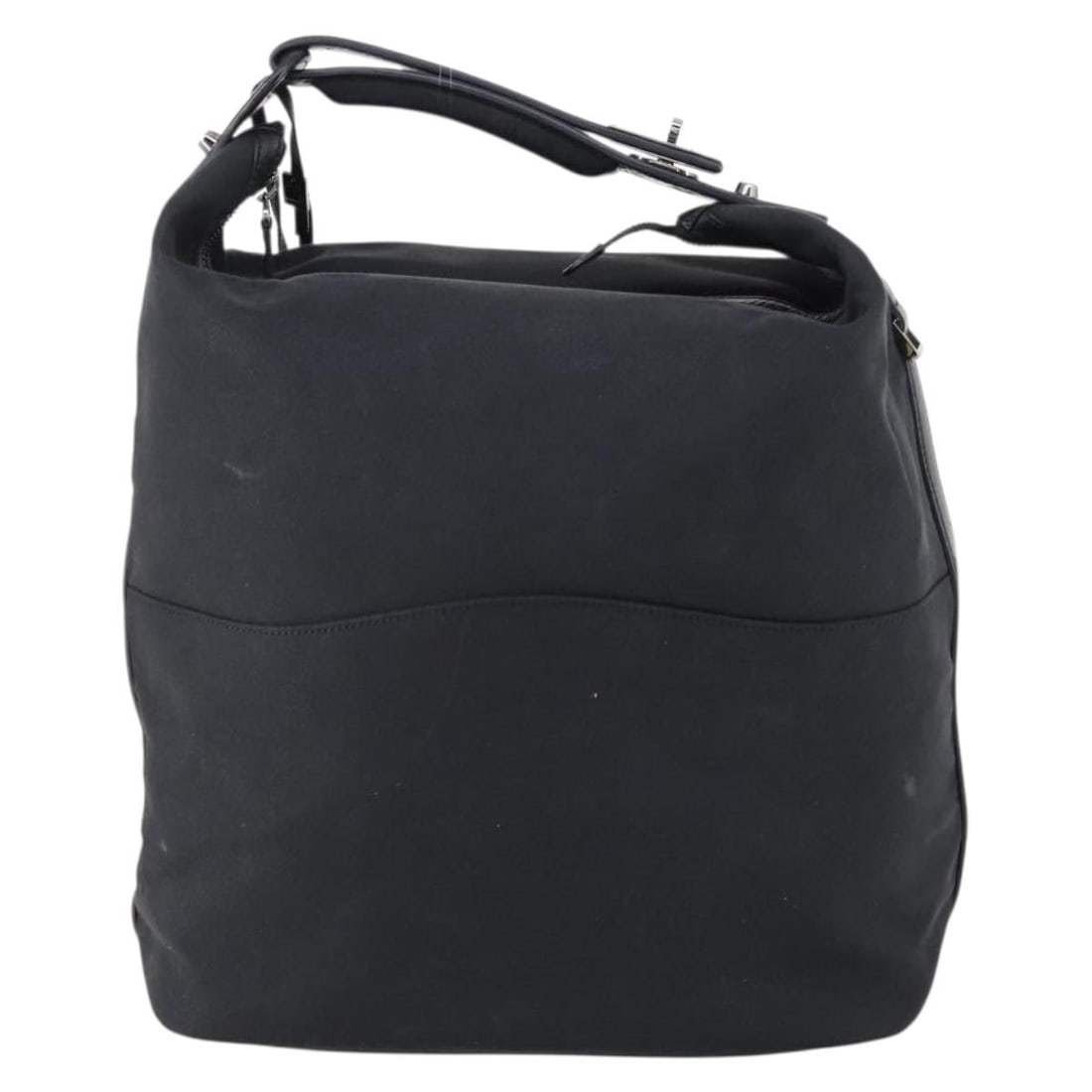 Gucci Vanity Tote Black Canvas Shoulder Bag: Gucci Vanity Tote Black Canvas Shoulder Bag This Gucci Vanity Tote is crafted from black canvas and designed for women. Made in Italy, the tote features a spacious interior and practical dimensions, m