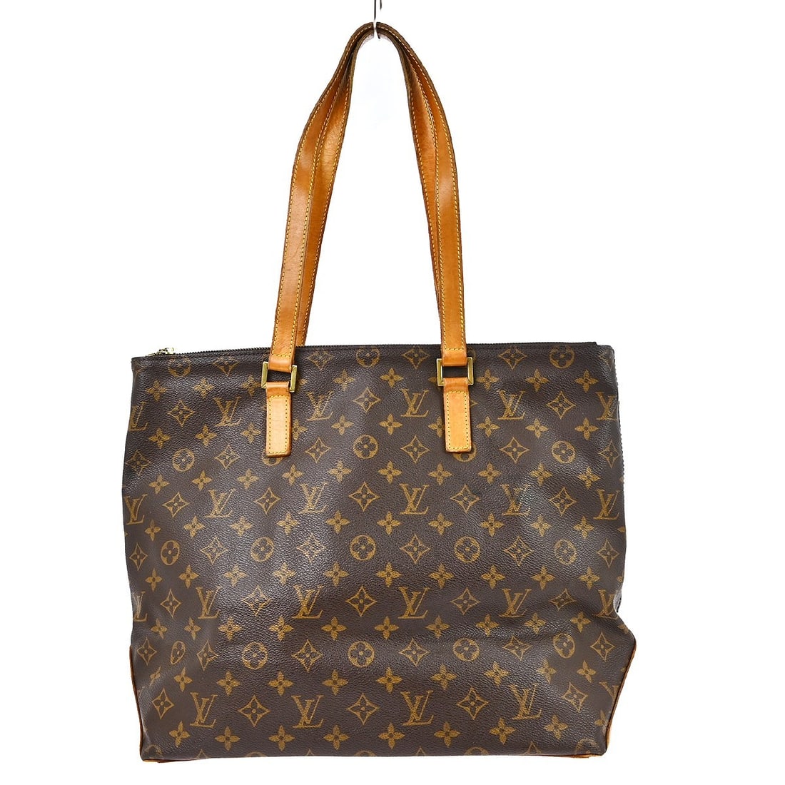 Louis Vuitton Cabas Mezzo Monogram Canvas Large Tote Bag M51151: Louis Vuitton Cabas Mezzo Monogram Canvas Large Tote Bag M51151 This Louis Vuitton Cabas Mezzo tote bag features the iconic monogram canvas leather exterior with brown leather double handles. Designed