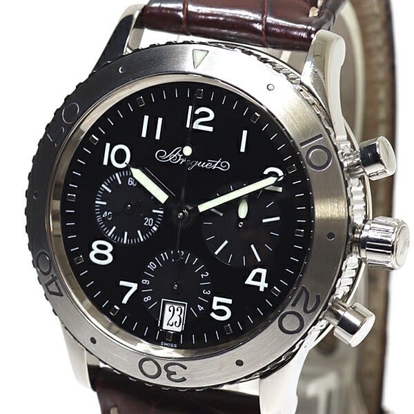 Breguet Type XX Transatlantique Automatic Chronograph Steel Watch (1 of 5)