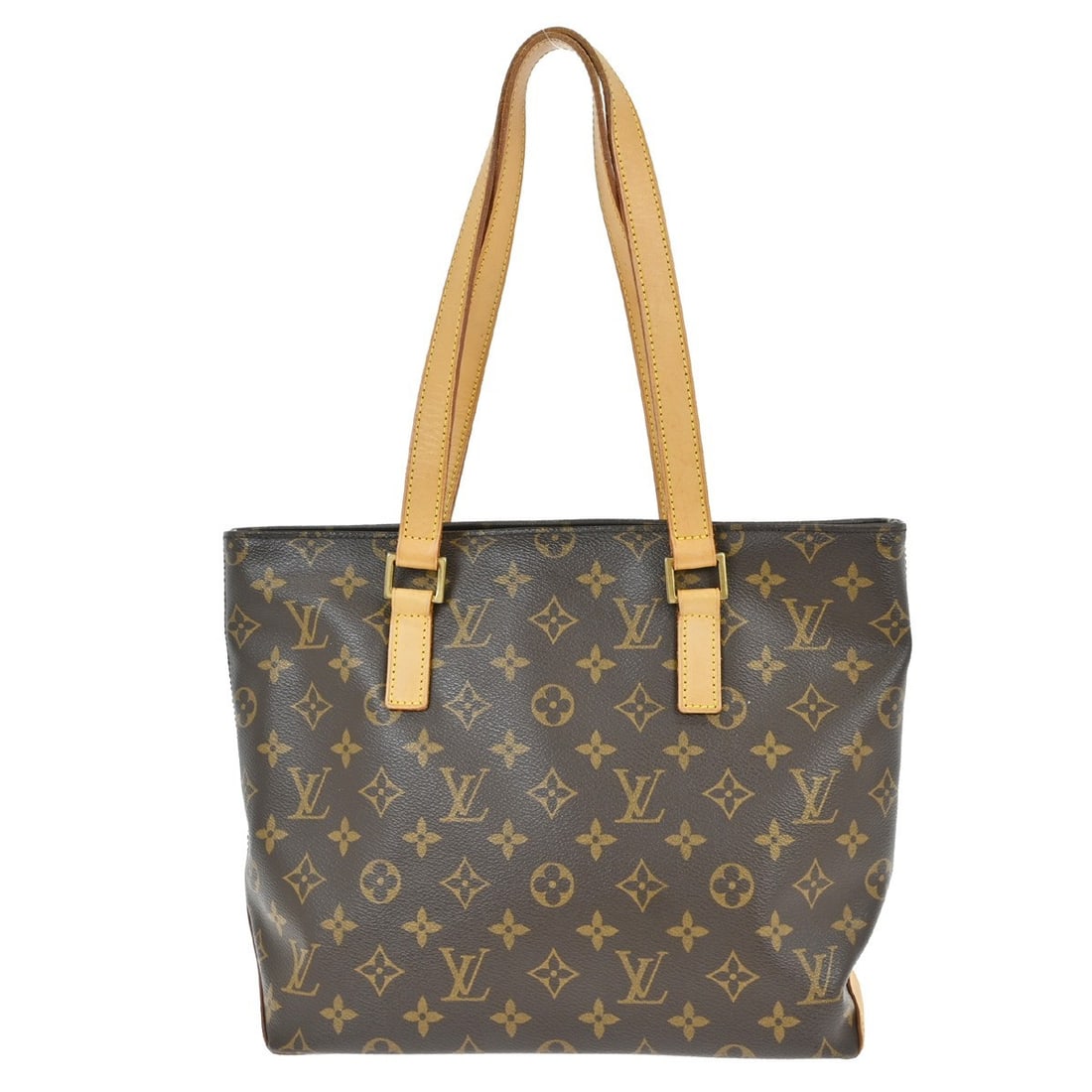 Louis Vuitton Cabas Piano Monogram Canvas Medium Tote Bag M51148: Louis Vuitton Cabas Piano Monogram Canvas Medium Tote Bag M51148 This Louis Vuitton Cabas Piano tote bag features the signature Monogram canvas with leather accents and double beige handles. Designed 