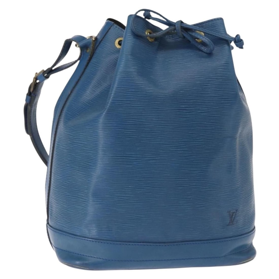 Louis Vuitton Epi Noe Blue Leather Shoulder Bag France: Louis Vuitton Epi Noe Blue Leather Shoulder Bag France This pre-owned Louis Vuitton Noe handbag is crafted from Epi leather in Toledo Blue. Designed for women, it features a spacious interior and an a