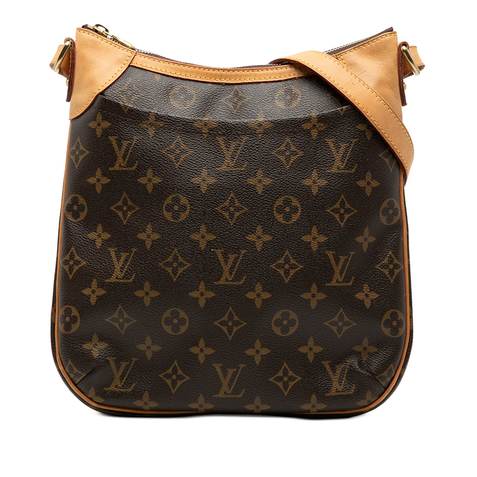 Louis Vuitton Odeon PM Shoulder Bag with Monogram Canvas and Leather Trim: Louis Vuitton Odeon PM Shoulder Bag with Monogram Canvas and Leather Trim The Louis Vuitton Monogram Odeon PM is crafted from signature monogram canvas with vachetta leather trim. It features an adjus