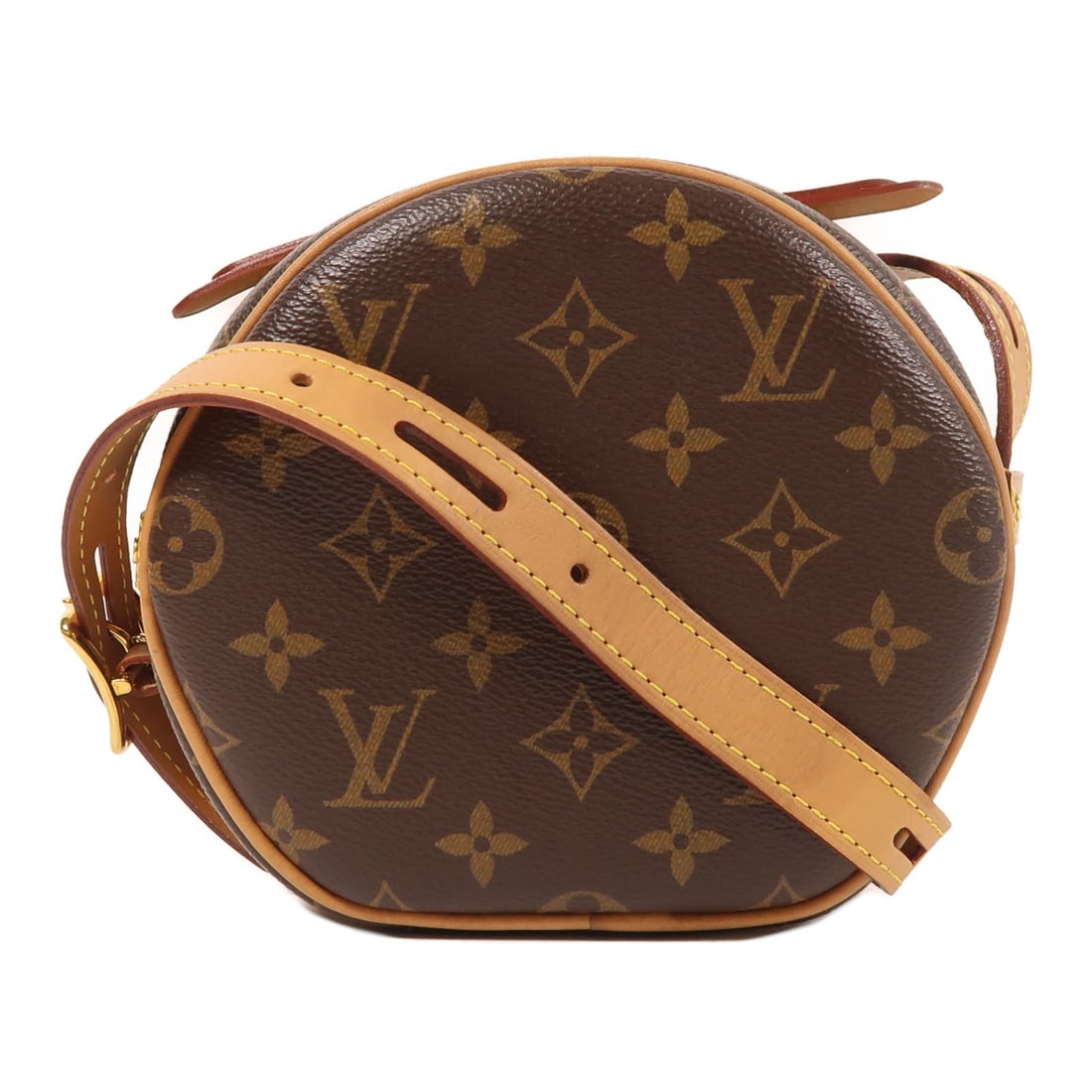 LOUIS VUITTON Boite Chapeau Shoulder Bag Monogram Brown GHW: LOUIS VUITTON Boite Chapeau Shoulder Bag Monogram Brown GHW This stylish Louis Vuitton Boite Chapeau Shoulder Bag is crafted from durable PVC coated canvas, featuring a classic brown monogram pattern.