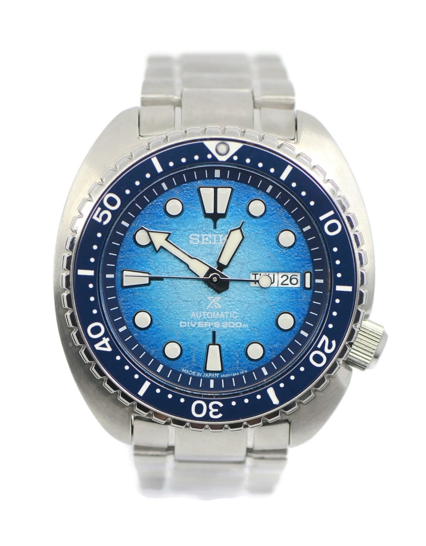 SRPH59 Prospex Men's Stainless Steel Wristwatch with Box and Papers: SRPH59 Prospex Men's Stainless Steel Wristwatch with Box and Papers This Seiko Prospex SRPH59 is a men's wristwatch crafted from stainless steel. Made in Japan, the watch features a 45mm case and come