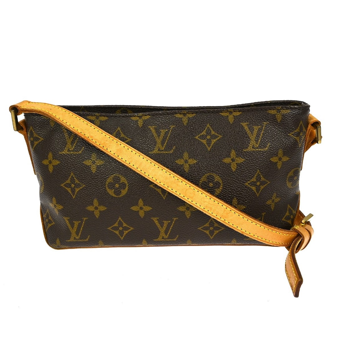 Louis Vuitton Monogram Canvas Trotteur Shoulder Bag Brown: Louis Vuitton Monogram Canvas Trotteur Shoulder Bag Brown The Louis Vuitton Trotteur Handbag showcases the iconic monogram canvas in brown, designed for women. This handbag is crafted from durable can