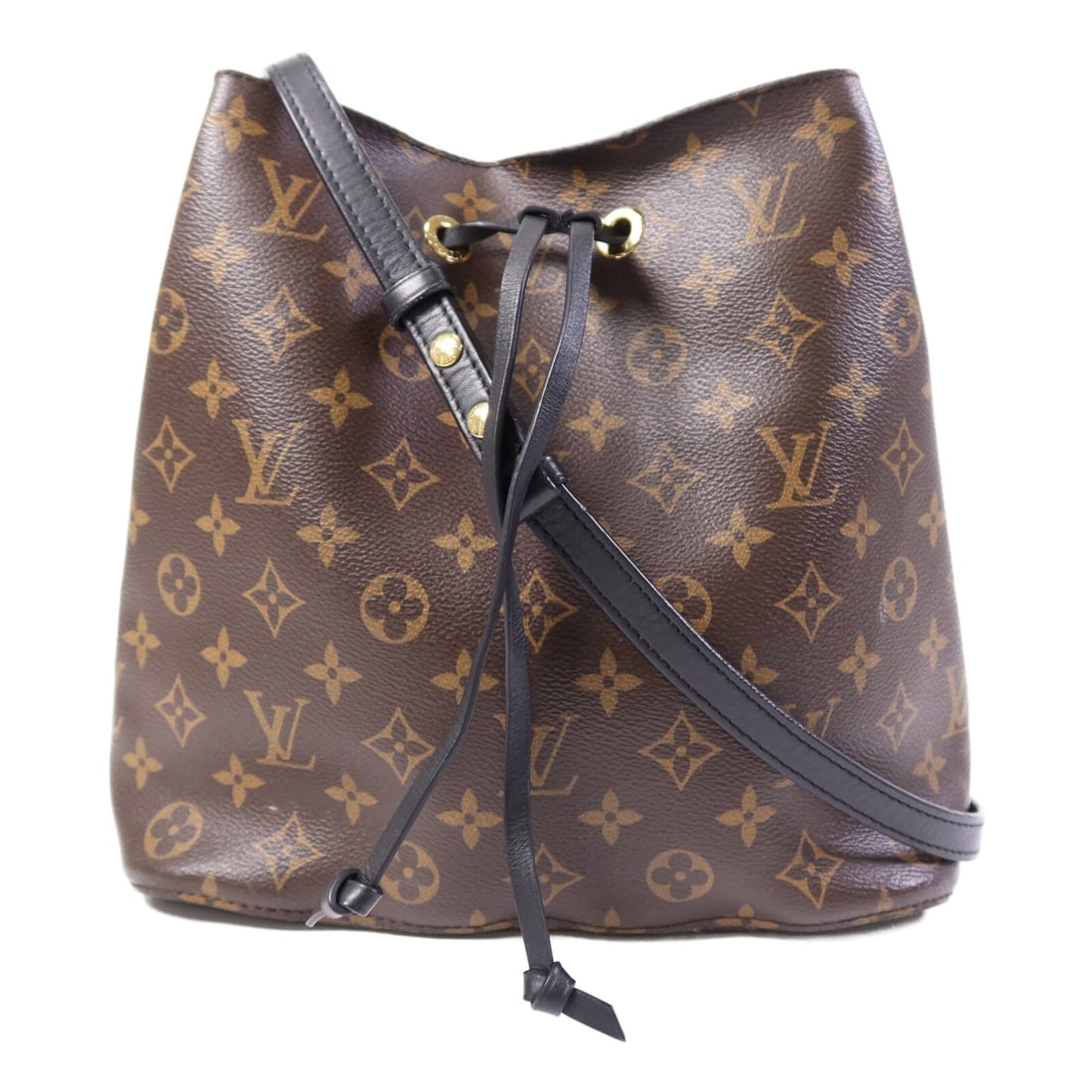 LOUIS VUITTON Neo Noe MM Shoulder Bag Monogram Brown GHW: LOUIS VUITTON Neo Noe MM Shoulder Bag Monogram Brown GHW Introducing the Louis Vuitton Neo Noe MM Shoulder Handbag, a classic accessory that combines style and functionality. This exquisite bag is cra