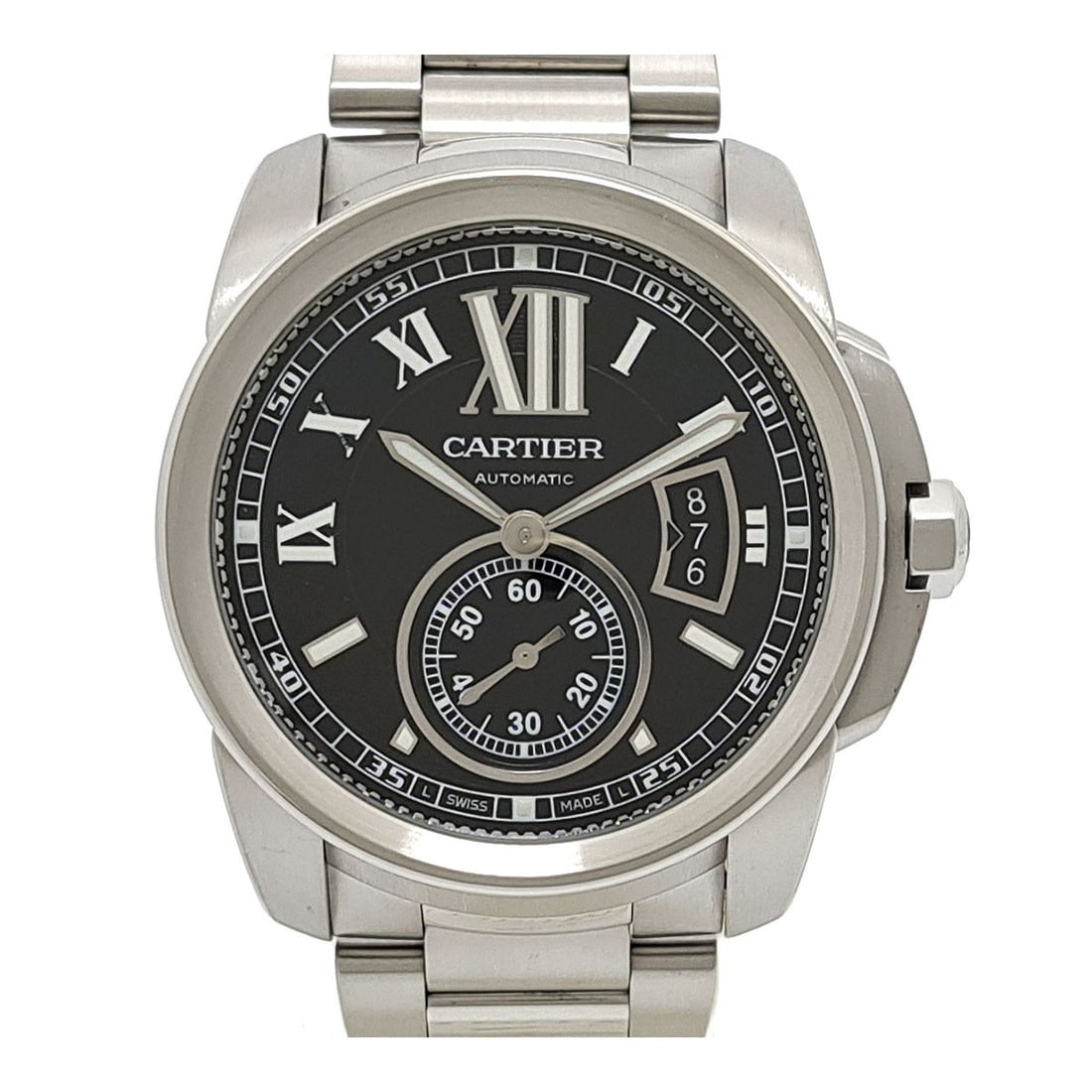 Cartier Calibre de Cartier LM W7100016 stainless steel automatic watch (1 of 8)
