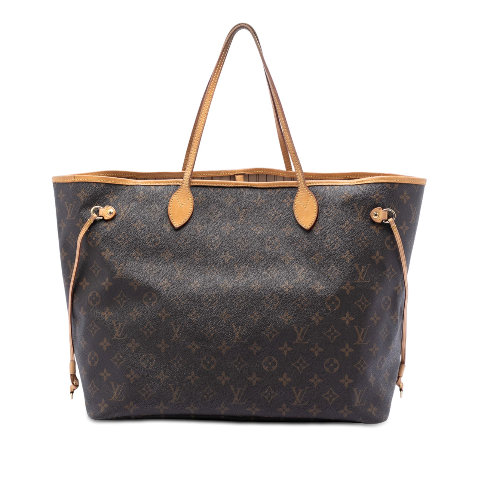 Louis Vuitton Neverfull GM Brown Monogram Canvas Tote Bag: Louis Vuitton Neverfull GM Brown Monogram Canvas Tote Bag This Louis Vuitton Neverfull GM features the signature monogram canvas exterior, flat leather handles, a top lobster clasp closure, and an int