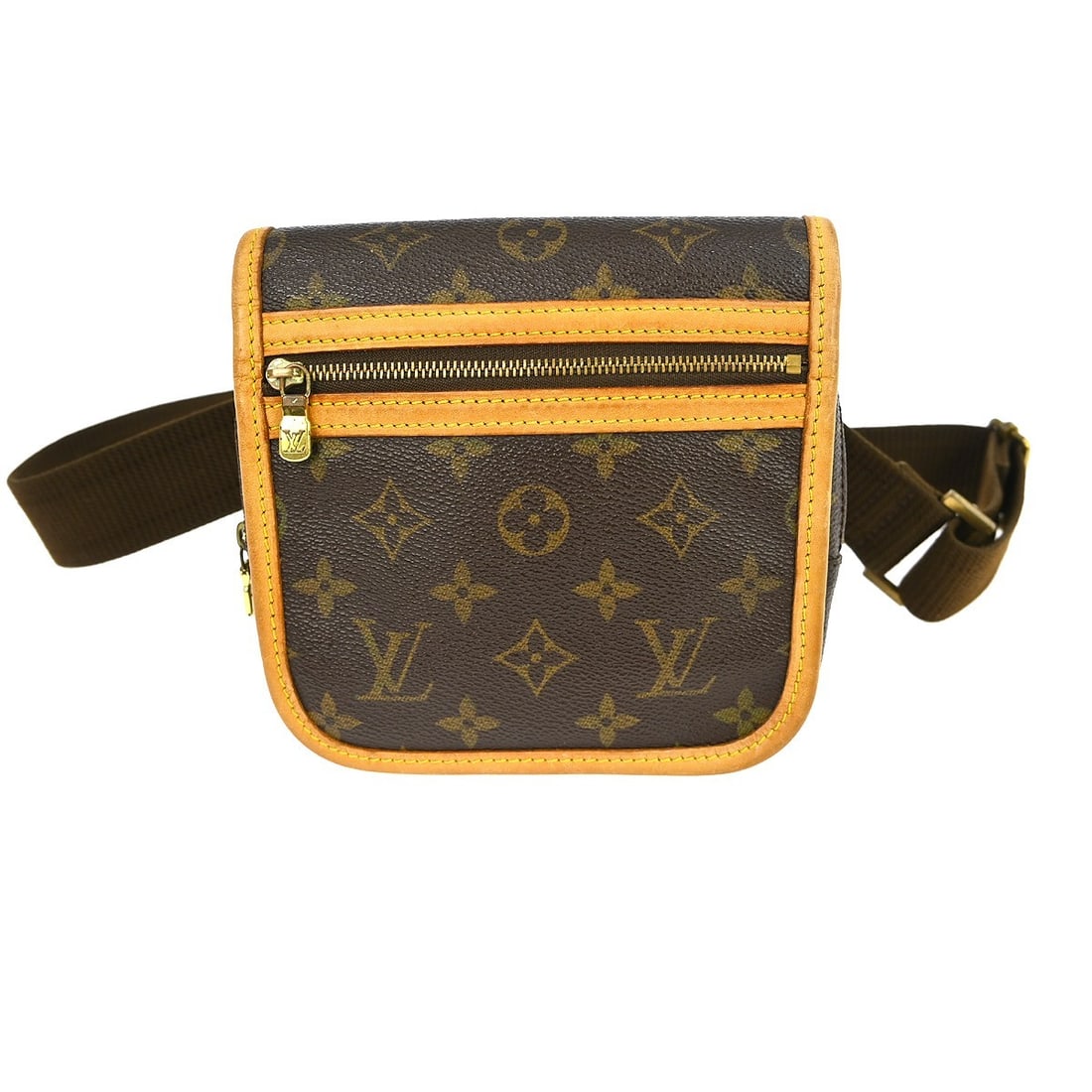 Louis Vuitton Bosphore Monogram Canvas Waist Bag M40108 Small Brown: Louis Vuitton Bosphore Monogram Canvas Waist Bag M40108 Small Brown This Louis Vuitton Monogram Bosphore waist bum bag features the iconic brown monogram canvas leather exterior and a flap zipper magn
