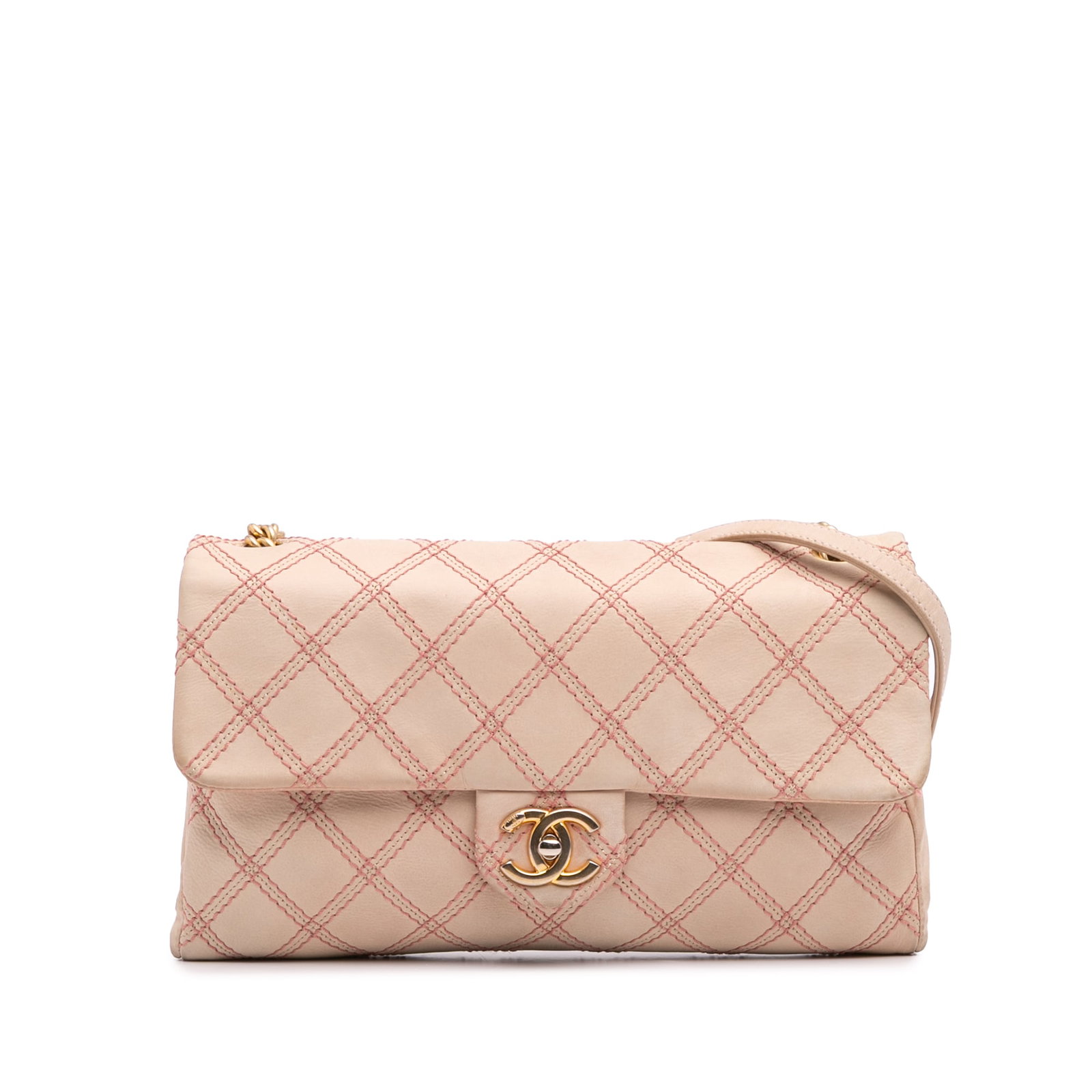 Chanel Jumbo Quilted Calfskin Triple Stitched Flap Bag Brown: Chanel Jumbo Quilted Calfskin Triple Stitched Flap Bag Brown This Chanel Jumbo Quilted Calfskin Triple Stitched Flap crossbody bag is crafted from luxurious quilted leather, featuring a distinctive tr
