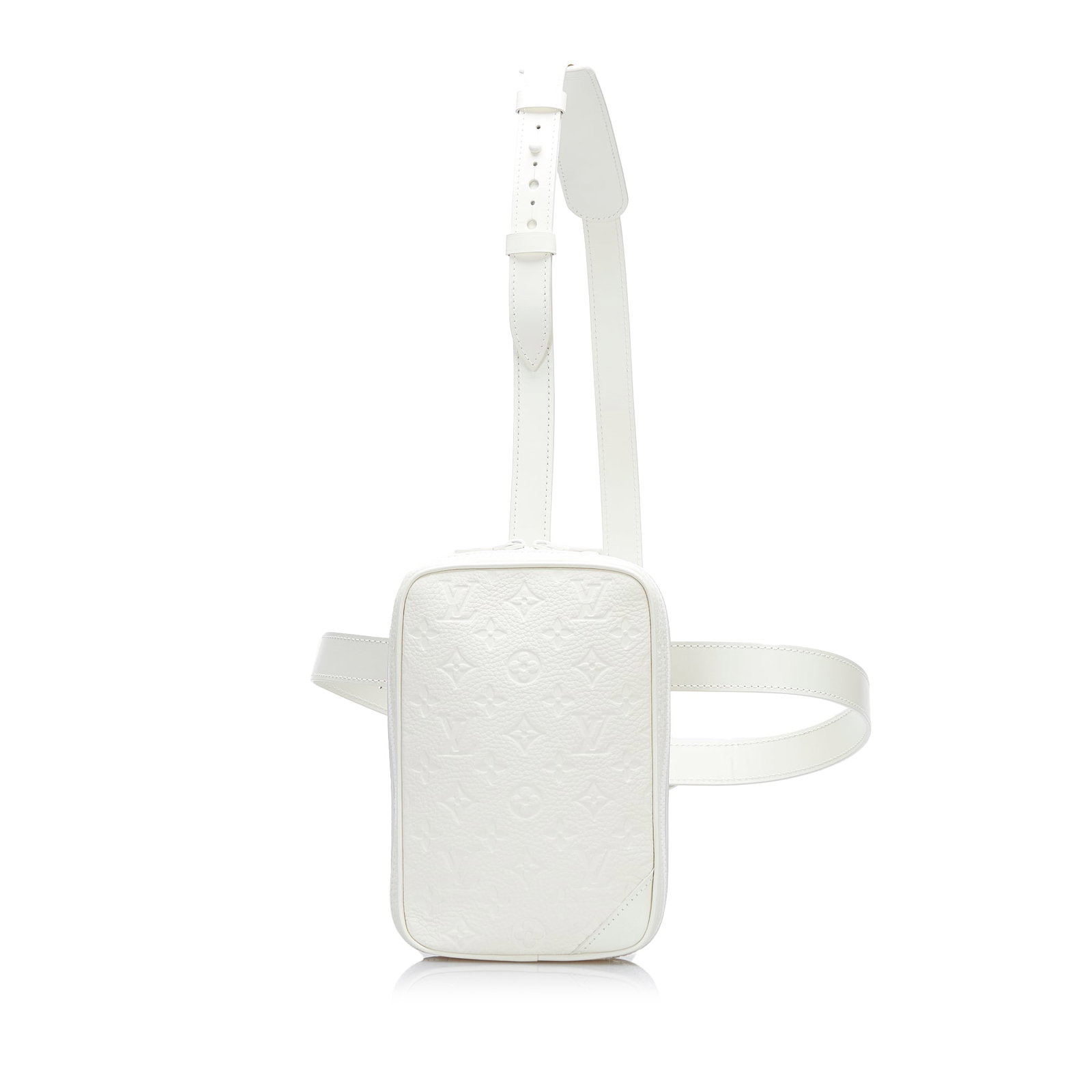 Louis Vuitton Monogram Taurillon Utility Side Crossbody Bag White Leather (1 of 10)