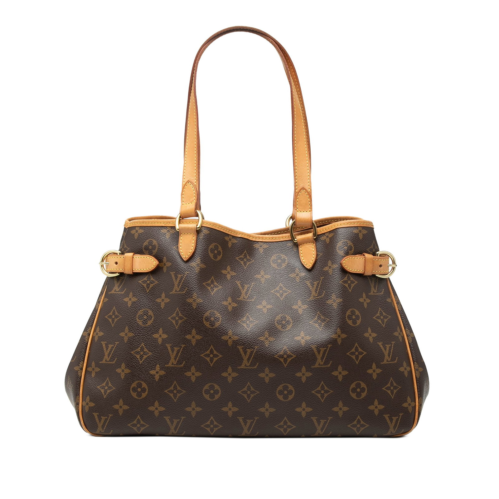 Louis Vuitton Batignolles Horizontal Shoulder Bag Monogram Canvas with Vachetta Trim: Louis Vuitton Batignolles Horizontal Shoulder Bag Monogram Canvas with Vachetta Trim The Louis Vuitton Monogram Batignolles Horizontal features a signature monogram canvas body with vachetta leather t