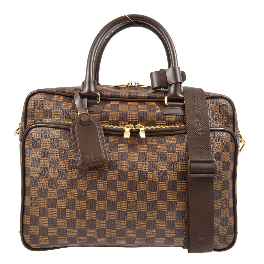 Louis Vuitton Ikar Damier 2-Way Handbag Black Vintage Laptop Bag N23252: Louis Vuitton Ikar Damier 2-Way Handbag Black Vintage Laptop Bag N23252 The Louis Vuitton Damier Ikar 2-way Handbag is a stylish and functional accessory, perfect for both professional and casual sett