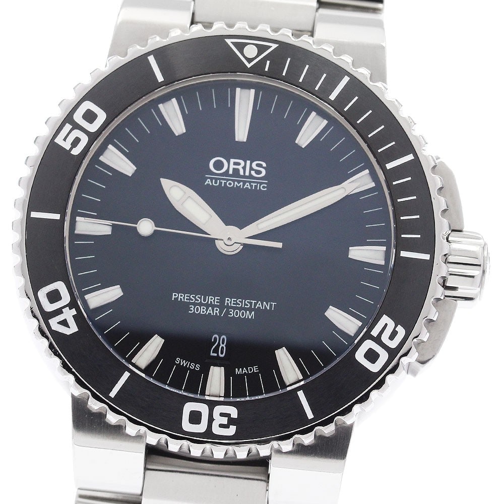 ORIS Aquis Date Automatic Stainless Steel Men's Wristwatch 7653 (1 of 6)