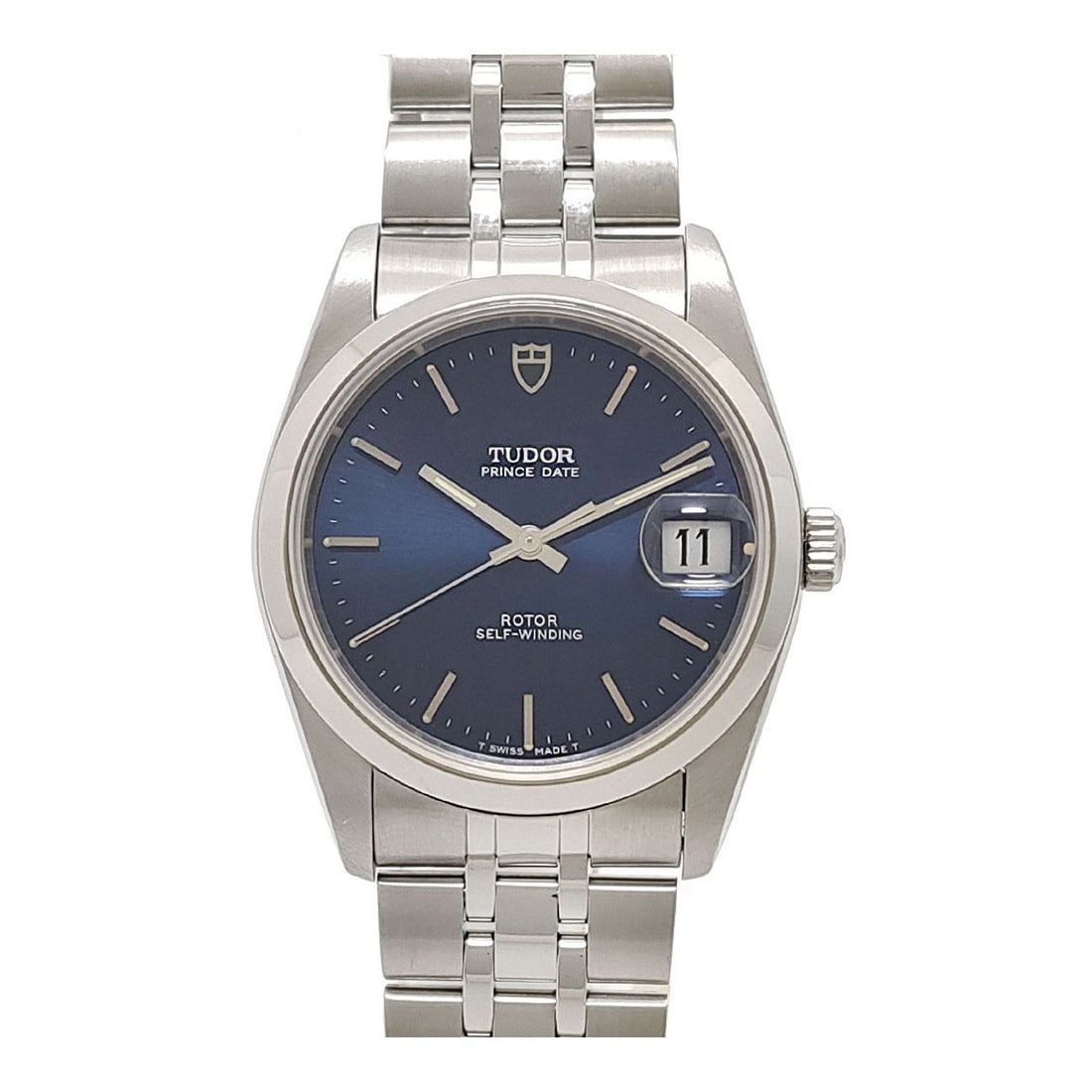 Tudor Prince Date 74000N Blue Dial Stainless Steel Wristwatch Box (1 of 9)