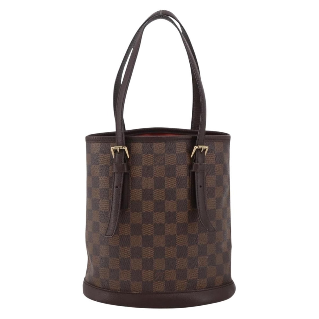 Louis Vuitton Marais Brown Damier Canvas Bucket Handbag France: Louis Vuitton Marais Brown Damier Canvas Bucket Handbag France The Louis Vuitton Marais Bucket Bag in Damier canvas is designed for women and features a classic brown color. This bag showcases a bucke